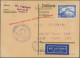 Delcampe - Zeppelin Mail - Overseas: 1929 - 1932, Ein Brief Und Eine Postkarte Mit 2 RM Und - Zeppelines