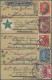 Thematics: Esperanto: 1928, "Round-the-World" Card Germany-Bulgaria-Denmark-Fran - Esperánto