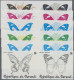 Thematics: Animals-butterflies: 1984, Burundi. Butterflies (Papilio Hesperus, Be - Papillons