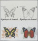 Thematics: Animals-butterflies: 1984, Burundi. Butterflies (Papilio Hesperus, Be - Schmetterlinge