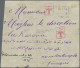 Albania: 1913, 20 Pa Rose 'double Eagle', Horizontal Strip Of 4, Tied By Violet - Albanië