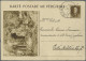 Albania - Postal Stationery: 1942, 10 Q Brown Postal Stationery Picture Replay C - Albanien