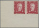 Delcampe - Belgium: 1947 (ca), UNISSUED Prins Karel, 1.35 Fr Blue/red/green, Horizontal Pai - Nuevos
