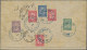 Bulgaria: 1882, Lion 5st. Green/grey-green, 10st. Rose/orange (3), 15st. Lilac/p - Briefe U. Dokumente
