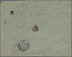 Bulgaria: 1882, Lion 50st. Blue/orange, Single Franking On Registered Cover From - Lettres & Documents