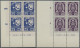 Estonia: 1937, Stadtwappen (II), Kpl. Satz (4 Werte) In Postfrischen ER-4er-Blöc - Estonia