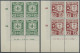 Estonia: 1937, Stadtwappen (II), Kpl. Satz (4 Werte) In Postfrischen ER-4er-Blöc - Estonia