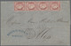 France: 1872 French/Turkish Mixed Franking: Folded Cover From Marseilles To Alep - Covers & Documents