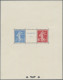 France: 1927, Souvenir Sheet Issue Stamp Exhibition Strasbourg, Mint Without Gum - Nuevos