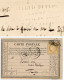 SEINE INFERIEURE CPP REPIQUEE CACHET A SEC 1876 NEUFCHATEL GC T17 ALFRED DUPLOS AVOUE LICENCIE EN DROIT NEUFCHATEL - 1849-1876: Klassik