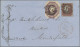 Great Britain: 1854, Embossed 6d. Dull Lilac (cut-to-shape) And 1d. Red (cut Int - Lettres & Documents