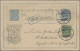 Iceland - Postal Stationery: 1899, Card 5 Aur. Blue Uprated 5 Aur. Green Canc."R - Postwaardestukken