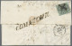 Italian States - Papal State: 1852, Four Covers From The First Issue: A) 5 Baj R - Kirchenstaaten