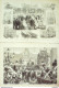 Le Monde Illustré 1874 N°880 Besançon (25) Italie Rome Carnaval Char De Cérès Russie Moscou - 1850 - 1899
