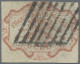 Italian States - Papal State: 1852, 1 Scudo Red, Narrow Margins At Top An Right, - Kirchenstaaten