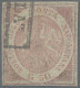 Italian States - Naples: 1858, 50 Gr. Rose, Cancelled By Part Of Framed "ANULATO - Neapel