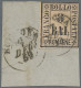 Old Italian States: Romagna: 1859, 8 Baj Rose, Tied By Two Strikes Of Cds "MODEN - Romagna