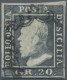 Italian States - Sicily: 1859, 20 Grana, Dark Grey, Used, No Signatures. - Sicily