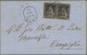 Italian States - Tuskany: 1858, 1 Quartrino, Horizonatal Pair, Good Margins, Tie - Toscane