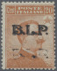 Italy: 1923, 20 C Orange, Black Overprint "B.L.P.", Double Overprint, The Second - Mint/hinged