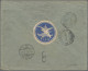 Italy: 1925, Express Stamp 2l. Blue/red In Combination With Vertical Pair Florea - Marcophilia