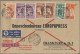 Italy: 1938, Emperor Augustus Airmail Stamps 25c. Lilac And 80c. Red-brown Each - Storia Postale