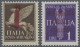 Italy: 1944. UNISSUED OVERPRINTS. Proofs Done In Verona. R.S.I. Overprint On Air - Nuevos
