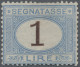 Italy - Postage Dues: 1870, 1 L Blue/brown Postage Due, Mint Without Gum, Short - Postage Due