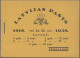 Latvia: 1938 Booklet Containing Three Different Blocks Of Four And Two Pairs Of - Latvia