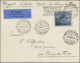Delcampe - Liechtenstein: 1930, 15, 35, 45 Rp. Und 1 Fr. Flugpost Auf 3 Echt Gelaufenen LP- - Storia Postale