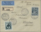 Liechtenstein: 1932, 35 Rp. Rofenbergkaplle Und 20 Rp. Flugpost Mit PF "weißer B - Cartas & Documentos