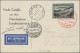 Liechtenstein: 1931, 1 U. 2 Fr. Zeppelin Auf Karte (etw. Bügig) Bzw. Brief Mit E - Covers & Documents