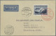 Liechtenstein: 1931, 1 Fr. Zeppelin Auf Zeppelin-Karte, 2 Fr. Zeppelin Auf Brief - Storia Postale