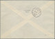 Liechtenstein: 1941, 10 Fr. Madonna Von Dux Auf Echt Gelaufenen R-Brief Mit Erst - Briefe U. Dokumente