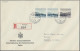 Delcampe - Liechtenstein: 1944/49, Troyer-Freimarkenausgabe 3 Rp. - 150 Rp. Komplett 14 Wer - Briefe U. Dokumente