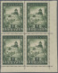Liechtenstein: 1952, 5 Fr. Burg Von Vaduz Im Eckrand-4er-Block Rechts Unten, Die - Unused Stamps