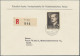 Liechtenstein: 1955, 2 U. 3 Fr. Fürstenpaar Auf 2 Echt Gelaufenen R-Briefen Der - Lettres & Documents