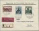 Delcampe - Liechtenstein - Dienstmarken: 1935/1936, 5 Verschiedene R-Briefe Der Regierung M - Official