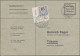 Liechtenstein - Portomarken: 1940/1954, 4 Unterfrankierte Belege Nachtaxiert Mit - Segnatasse