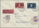 Delcampe - Liechtenstein - Portomarken: 1940/1954, 4 Unterfrankierte Belege Nachtaxiert Mit - Taxe