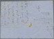 Macedonia - Post Marks: MONASTIR (Bitola), 1859, Bluish Black Seal Mark On Entir - Macedonia Del Nord