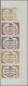 Monaco: 1984, 1 Fr Human Rights, Colour Proofs As Imperforated Strip Of 5 With S - Otros & Sin Clasificación