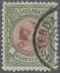 Netherlands: 1897, 5 Gulden Wilhelmina Used AMSTERDAM, Usual Slightly Uneven Per - Storia Postale