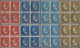 Netherlands - Service Stamps: 1940, Dienstmarken Königin Wilhelmina D 16/19 Erst - Dienstzegels