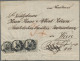 Österreich: 1850, 2 Kr. Schwarz, Handpapier, Type IIIa, Drei Exemplare, Eine Mar - Storia Postale