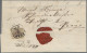 Österreich: 1850, 6 Kr. Braun, Handpapier, Type Ib, Zwei Exemplare In Verschiede - Brieven En Documenten