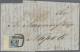Österreich: 1850, 9 Kr. (1854 Triest - Padova - Rome - Naples) In Austria And Th - Briefe U. Dokumente