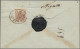 Österreich: 1850, 9 Kr. Blau, Handpapier, Type III Sowie Rückseitig Geklebt 6 Kr - Brieven En Documenten