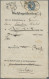 Österreich: 1860, 15 Kr. Blau, Bugspur, Als Einzelfrankatur Auf Nachfrageschreib - Covers & Documents