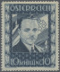 Österreich: 1936, 10 Sch. Dollfuß Postfrisch, Unsigniert. Mi. 1.400,- €. - Unused Stamps